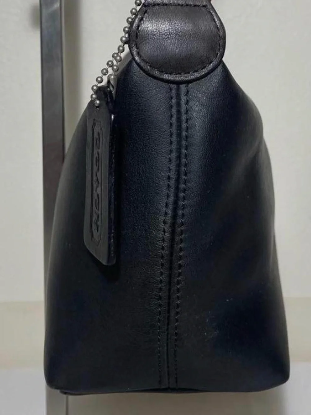 Coach Black Leather Shoulder Bag
